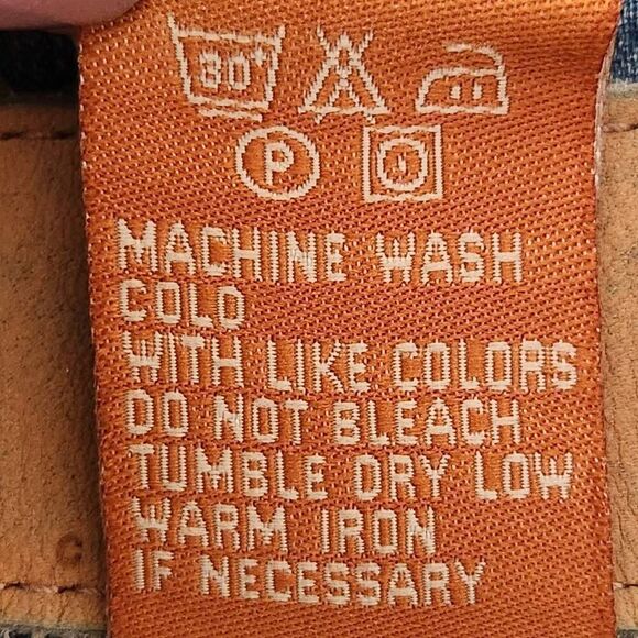 Christopher Blue jean jacket zip front pockets denim large - Picture 6 of 7